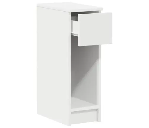 Naktinės Spintelės Su Stalčiumi, 2Vnt., Baltos, 20X36X60Cm