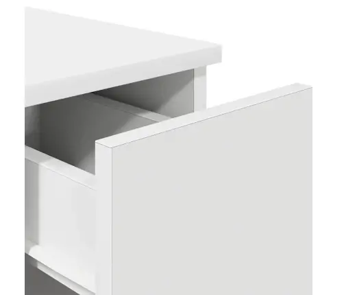 Naktinės Spintelės Su Stalčiumi, 2Vnt., Baltos, 20X36X60Cm