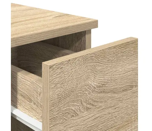 Naktinės Spintelės Su Stalčiumi, 2Vnt., Sonoma, 20X36X60Cm
