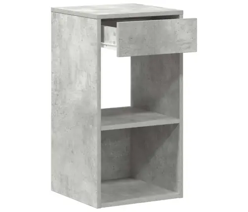 Naktsskapītis Ar Atvilktni, Betona Pelēks, 35X34X66,5 Cm Vidaxl Naktsskapītis Ar Atvilktni, Betona Pelēks, 35X34X66,5 Cm Vidaxl