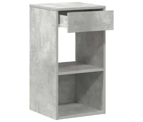 Naktsskapīši Ar Atvilktni, 2 Gab., Betona Pelēks, 35X34X66,5 Cm Vidaxl