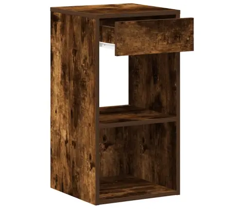 Sahtliga Öökapid 2 Tk, Suitsutatud Tamm, 35X34X66,5 Cm