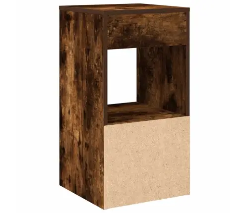 Sahtliga Öökapid 2 Tk, Suitsutatud Tamm, 35X34X66,5 Cm