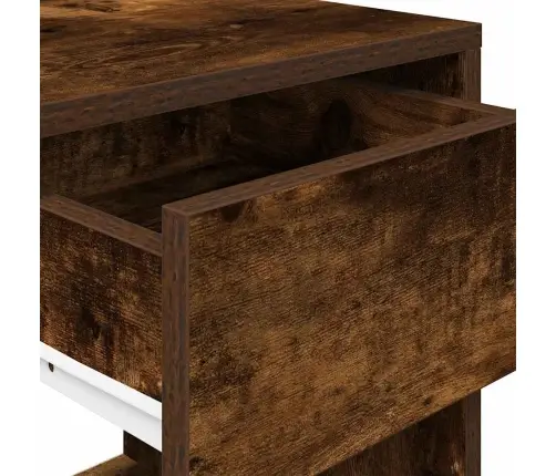 Sahtliga Öökapid 2 Tk, Suitsutatud Tamm, 35X34X66,5 Cm