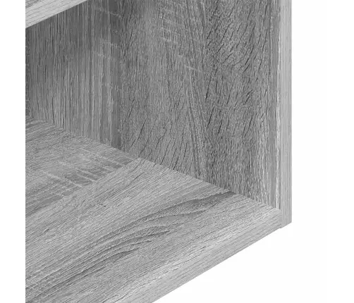 Naktsskapītis Ar Atvilktni, Pelēka Koka, 35X34X66,5 Cm Vidaxl