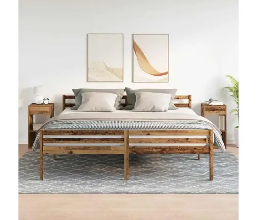 Naktsskapīši Ar Atvilktni, 2 Gab., Veca Koka, 35X34X66,5 Cm Vidaxl