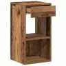 Naktsskapīši Ar Atvilktni, 2 Gab., Veca Koka, 35X34X66,5 Cm Vidaxl