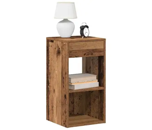 Naktsskapīši Ar Atvilktni, 2 Gab., Veca Koka, 35X34X66,5 Cm Vidaxl