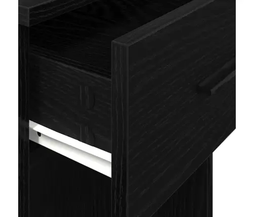 Datora Torņa Statīvs Ar Atvilktni, Melns, 35X45X77 Cm Vidaxl