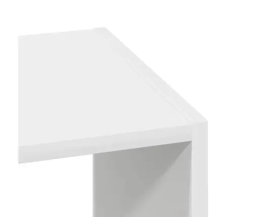 Virnastatav Raamaturiiul Valge 30X30X80 Cm Ehituspuit