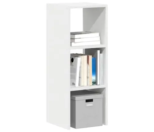 Virnastatav Raamaturiiul Valge 30X30X80 Cm Ehituspuit