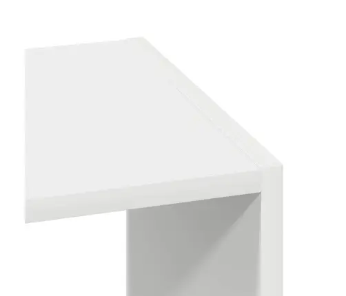 Raamatukapid 2 Tk, Virnastatav, Valge, 30X30X80 cm Tehispuit