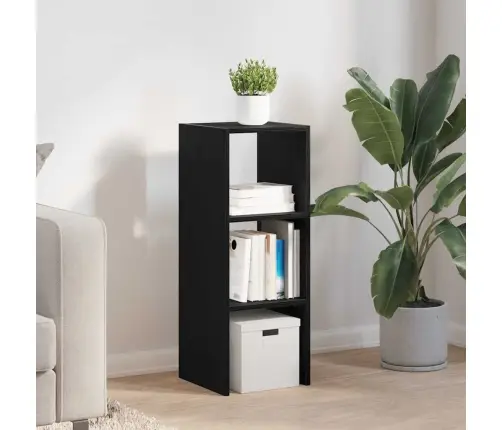 Grāmatu Skapis Saliekams Melns Ozols 30X30X80 Cm Vidaxl