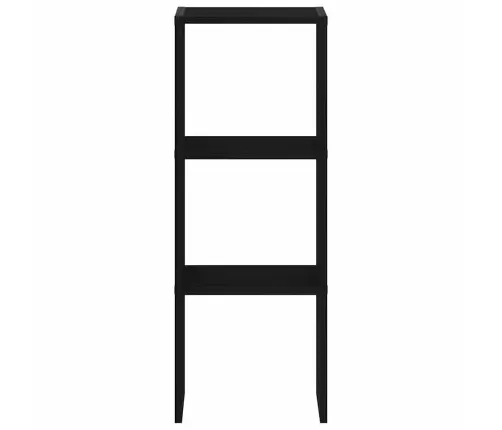 Grāmatu Skapis Saliekams Melns Ozols 30X30X80 Cm Vidaxl