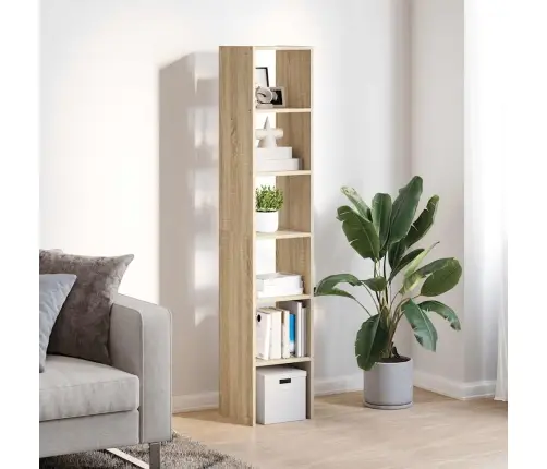 Knygų Spintos, 2Vnt., Sukraunamos, Sonoma, 30X30X80cm Mediena