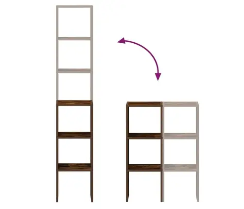 Grāmatu Skapji, 2 Gab., Saliekamas, Ozolkoka, 30X30X80 Cm Vidaxl