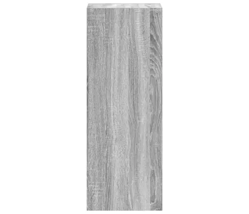 Grāmatu Skapis, Saliekams, Pelēka Ozola, 30X30X80 Cm Vidaxl