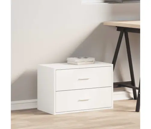 Spintelė Su 2 Stalčiais, Balta, 60X31X40cm Mediena