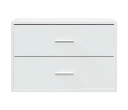 Spintelė Su 2 Stalčiais, Balta, 60X31X40cm Mediena