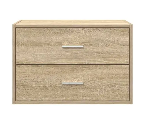 Skapis Ar 2 Atvilktnēm, Ozola, 60X31X40 Cm, Inženierijas Koks Vidaxl