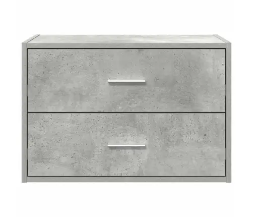 Skapis Ar 2 Atvilktnēm, Pelēks, 60X31X40 Cm, Inženierijas Koks Vidaxl