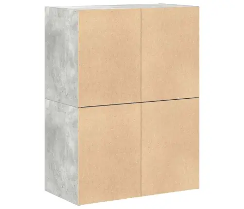 Skapji 2 Atvilktnēm 2Gab Pelēks 60X31X40 Cm Inženierijas Koks Vidaxl