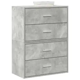 Skapji 2 Atvilktnēm 2Gab Pelēks 60X31X40 Cm Inženierijas Koks Vidaxl Skapji 2 Atvilktnēm 2Gab Pelēks 60X31X40 Cm Inženierijas Koks Vidaxl