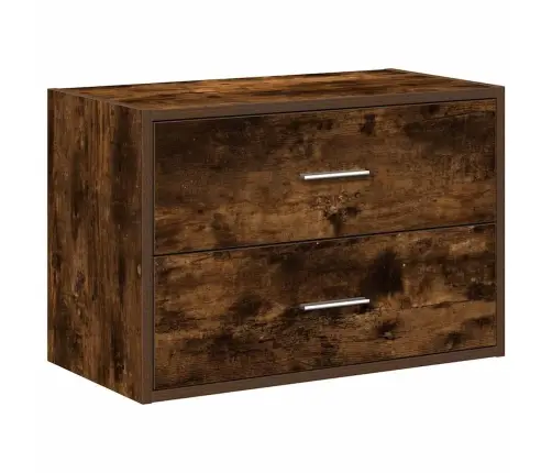 Skapis Ar 2 Atvilktnēm, Ozola, 60X31X40 Cm, Inženierijas Koks Vidaxl