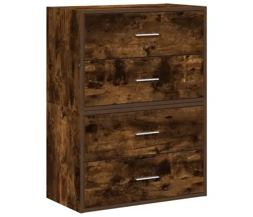 Skapji 2 Atvilktnēm 2Gab Ozola 60X31X40 Cm Inženierijas Koks Vidaxl
