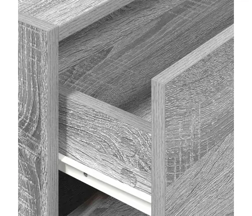 Skapis Ar 2 Atvilktnēm, Pelēks, 60X31X40 Cm, Inženierijas Koks Vidaxl