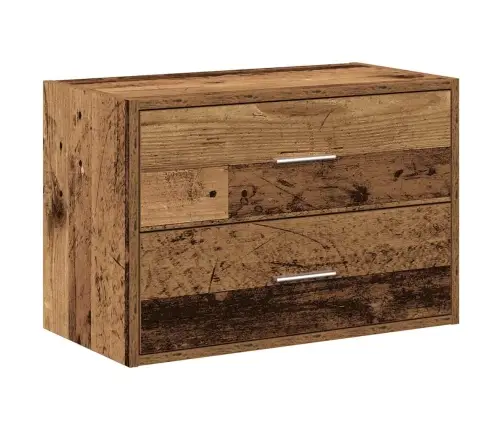 Skapis Ar 2 Atvilktnēm, 60X31X40 Cm, Inženierijas Koks Vidaxl