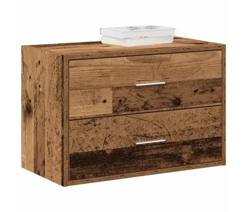 Skapis Ar 2 Atvilktnēm, 60X31X40 Cm, Inženierijas Koks Vidaxl