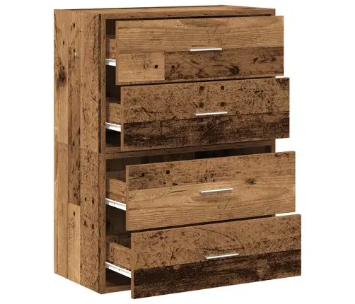 Skapji 2 Atvilktnēm 2Gab 60X31X40 Cm Inženierijas Koks Vidaxl