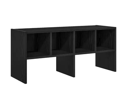 Apavu Plaukts Saliekams Melns Ozols 89,5X30X40 Cm Vidaxl