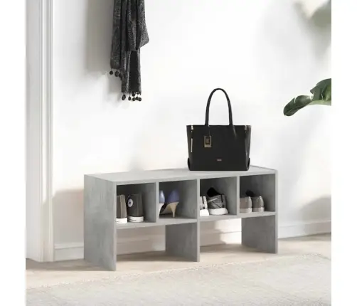 Apavu Skapis Saliekamas Betona Pelēks 89,5X30X40 Cm Vidaxl