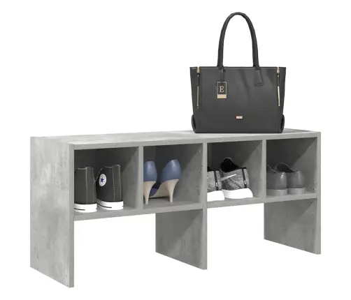 Apavu Skapis Saliekamas Betona Pelēks 89,5X30X40 Cm Vidaxl