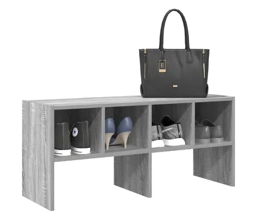 Batų Lentyna, Sukraunamos, Pilka, 89,5X30X40Cm