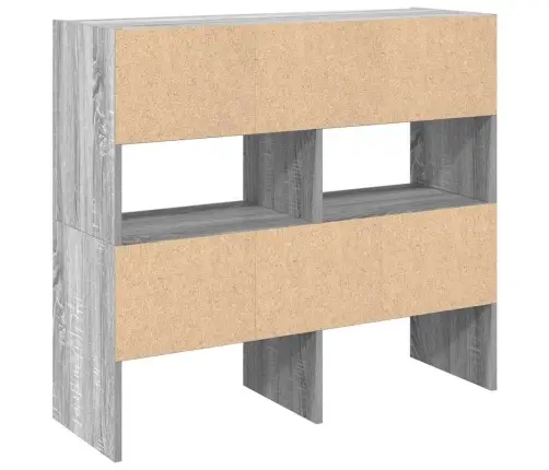 Kingariiulid 2 Tk Virnastatavad, Hall Sonoma Tamm, 89,5X30X40Cm