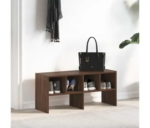 Apavu Skapis Saliekamas Brūna Ozolkoka 89,5X30X40 Cm Vidaxl