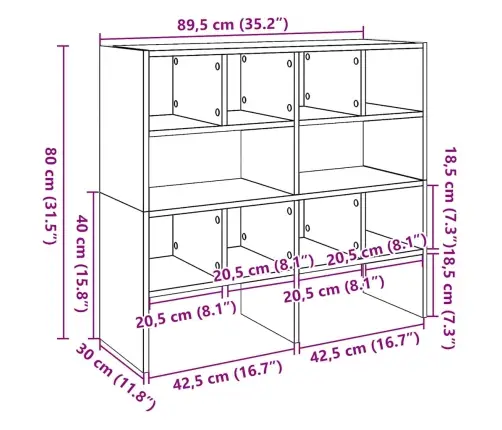 Apavu Plaukti 2 Gab Sakraujami Veca Koka 89,5X30X40 Cm Vidaxl