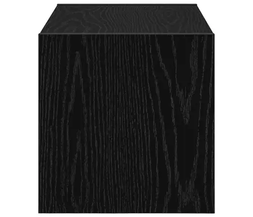 Apavu Plaukts Saliekams Melns Ozols 60X30X30,5 Cm Vidaxl