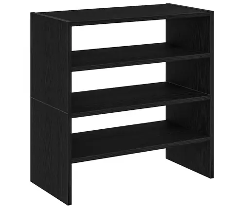 Apavu Plaukti 2 Gab Sakraujami Melnais Ozols 60X30X30,5 Cm Vidaxl