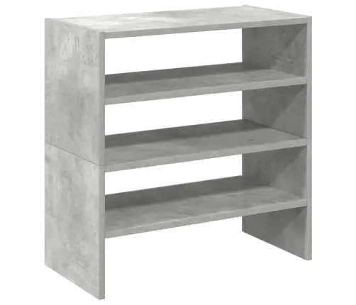 Apavu Plaukti 2 Gab Sakraujami Betona Pelēks 60X30X30,5 Cm Vidaxl