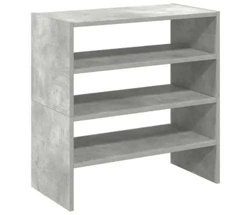 Apavu Plaukti 2 Gab Sakraujami Betona Pelēks 60X30X30,5 Cm Vidaxl