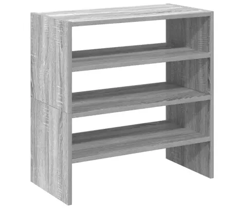 Apavu Plaukti 2 Gab Sakraujami Pelēka Ozola 60X30X30,5 Cm Vidaxl