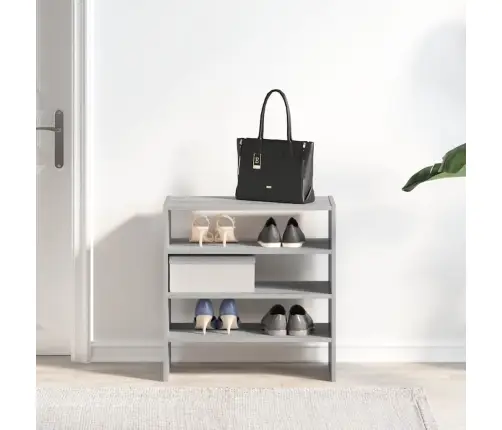 Apavu Plaukti 2 Gab Sakraujami Pelēka Ozola 60X30X30,5 Cm Vidaxl