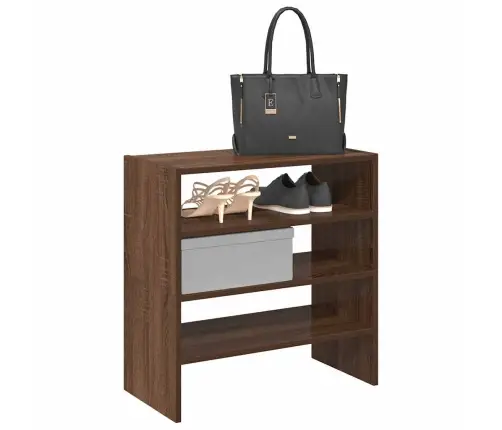 Apavu Plaukti 2 Gab Sakraujami Brūna Ozolkoka 60X30X30,5 Cm Vidaxl