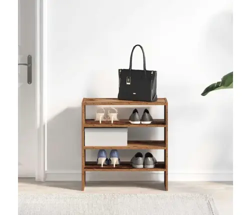 Apavu Plaukti 2 Gab Sakraujami Veca Koka 60X30X30,5 Cm Vidaxl