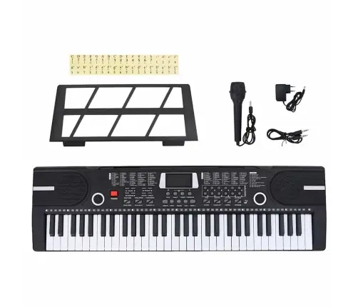 61Keys Klavieru Elektriskā Tastatūra Ar Mūzikas Statīvu Bērniem Vidaxl