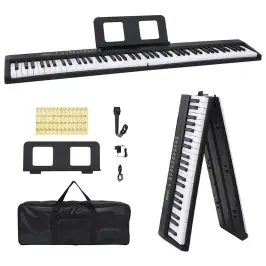 88 Keys Klavieru Elektriskā Klaviatūra Ar Mūzikas Statīvu Vidaxl